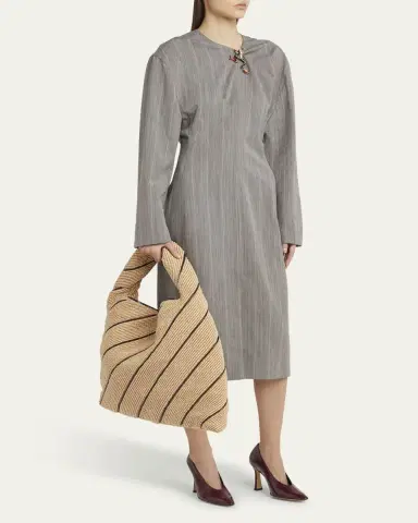 Bottega Veneta Hop Large Striped Shoulder Bag | Thumbnail 5
