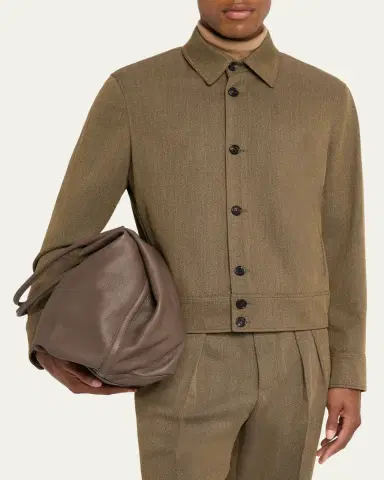 Loro Piana Bale Leather Hobo Bag | Thumbnail 2 Loro Piana Bale Leather Hobo Bag | Thumbnail 2