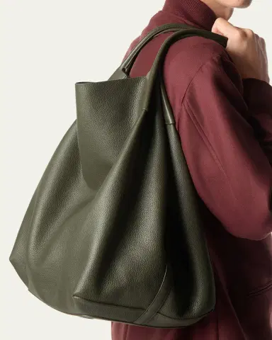 Loro Piana Bale Leather Hobo Bag | Thumbnail 6 Loro Piana Bale Leather Hobo Bag | Thumbnail 6