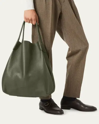 Loro Piana Bale Leather Hobo Bag | Thumbnail 8 Loro Piana Bale Leather Hobo Bag | Thumbnail 8