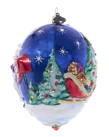 Jay Strongwater Christmas Delivery Glass Ornament | Thumbnail 1