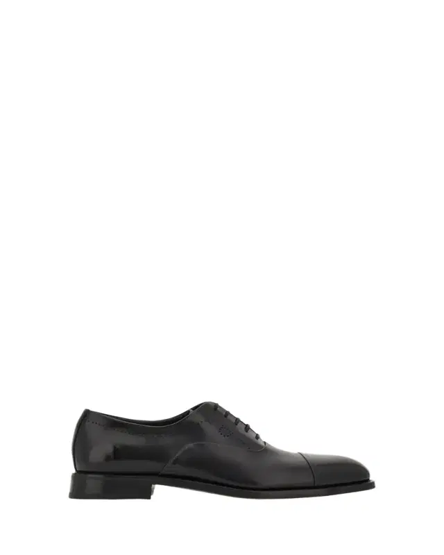 Men's Albert Tramezza Cap-Toe Brogue Leather Oxfords