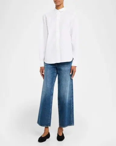 Toteme Signature Cotton Button-Down Shirt | Thumbnail 6