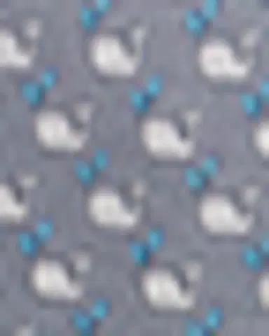 Ferragamo Men's Mini Whale-Print Tie | Thumbnail 3