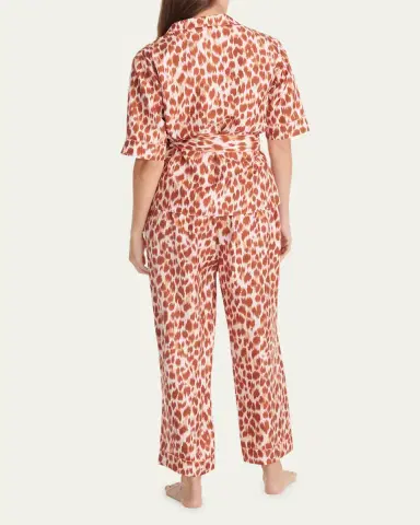 Eres Tlemeda Abstract-Print Silk Sleep Shirt | Thumbnail 3 Eres Tlemeda Abstract-Print Silk Sleep Shirt | Thumbnail 3