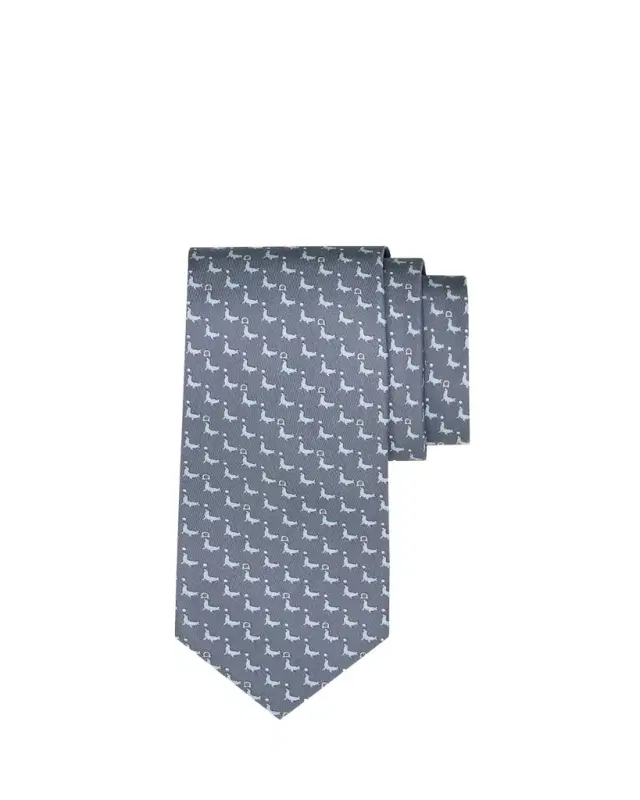 Men's Gancio Sea Lion-Print Tie