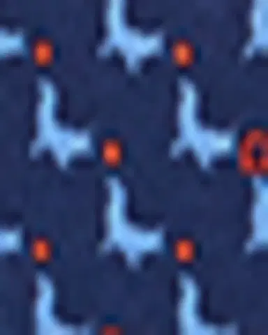 Ferragamo Men's Sea Lion-Print Silk Tie | Thumbnail 3