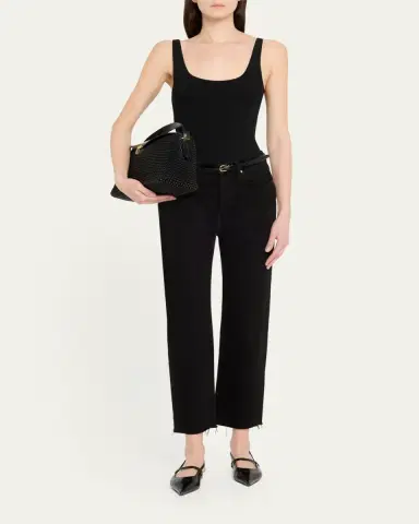 TOTEME T Lock Woven Leather Top-Handle Bag | Thumbnail 5 TOTEME T Lock Woven Leather Top-Handle Bag | Thumbnail 5