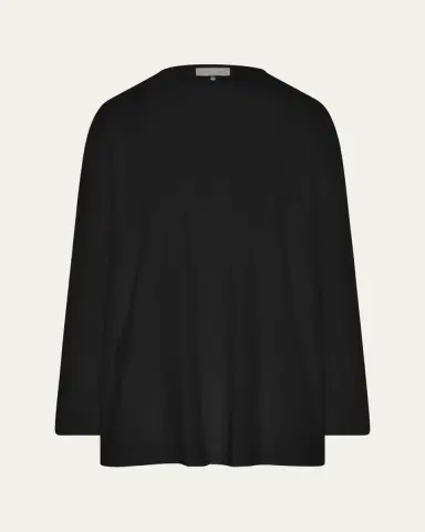 Eskandar Long-Sleeve Smaller Round-Neck Top (Long Length) | Thumbnail 5 Eskandar Long-Sleeve Smaller Round-Neck Top (Long Length) | Thumbnail 5