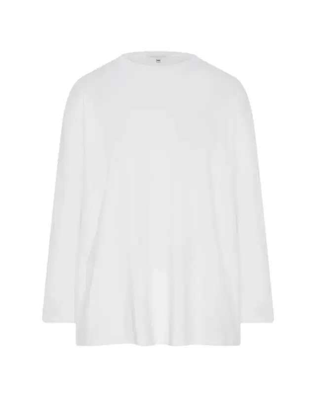 Eskandar Long-Sleeve Smaller Round-Neck Top (Long Length)