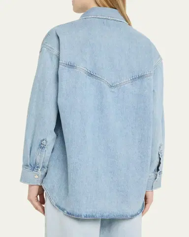 AGOLDE Lotta Long-Sleeve Denim Shirt | Thumbnail 3 AGOLDE Lotta Long-Sleeve Denim Shirt | Thumbnail 3