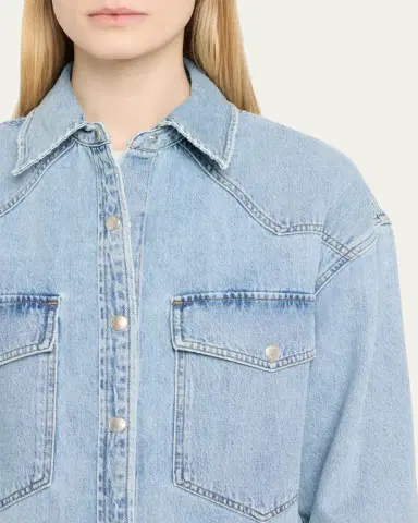 AGOLDE Lotta Long-Sleeve Denim Shirt | Thumbnail 5 AGOLDE Lotta Long-Sleeve Denim Shirt | Thumbnail 5