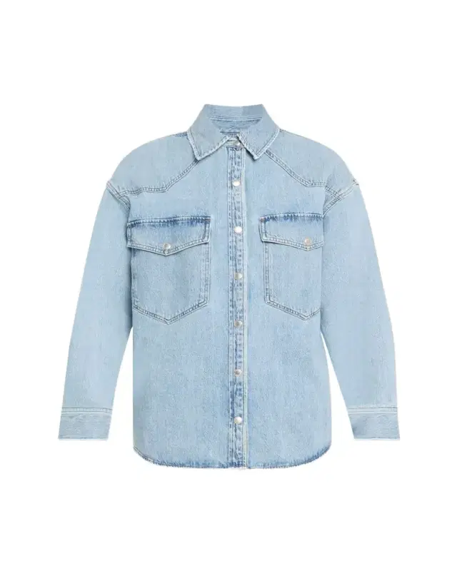AGOLDE Lotta Long-Sleeve Denim Shirt