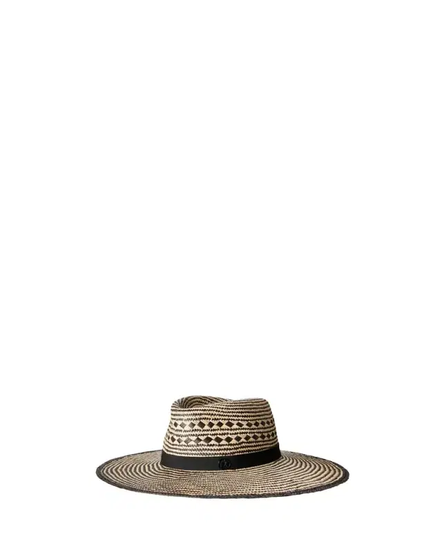 Charles Bicolor Straw Fedora Hat