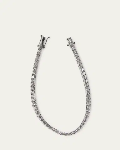 Kendall Row 14K White Gold Lab Grown Diamond Tennis Bracelet, 7"L, 5.00tcw | Thumbnail 3