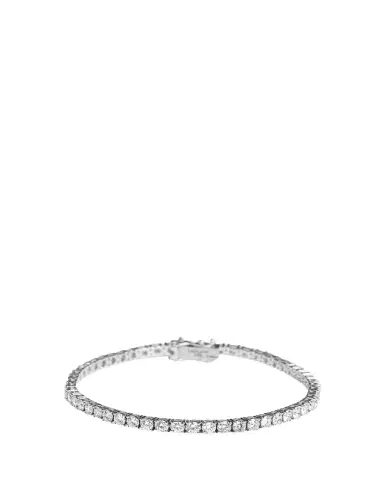 Kendall Row 14K White Gold Lab Grown Diamond Tennis Bracelet, 7"L, 5.00tcw | Thumbnail 1