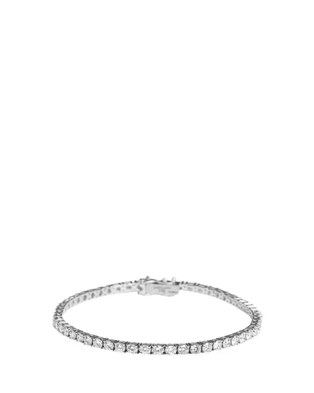 Kendall Row 14K White Gold Lab Grown Diamond Tennis Bracelet, 7"L, 5.00tcw