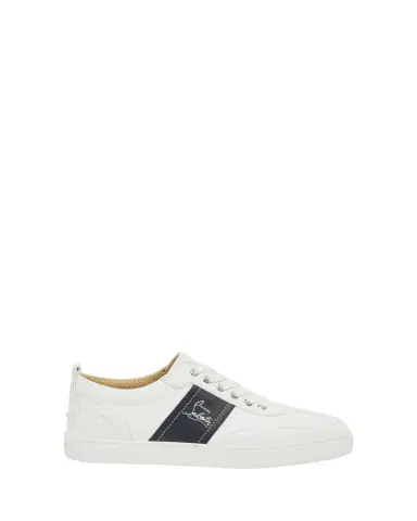 Christian Louboutin Men's Retero Canvas and Leather Low-Top Sneakers | Thumbnail 4 Christian Louboutin Men's Retero Canvas and Leather Low-Top Sneakers | Thumbnail 4