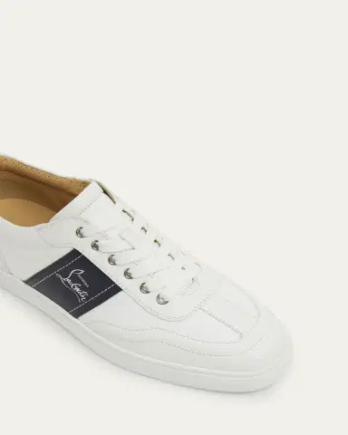 Christian Louboutin Men's Retero Canvas and Leather Low-Top Sneakers | Thumbnail 6 Christian Louboutin Men's Retero Canvas and Leather Low-Top Sneakers | Thumbnail 6