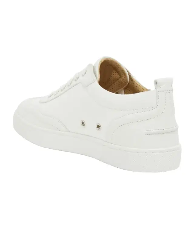 Christian Louboutin Men's Retero Canvas and Leather Low-Top Sneakers