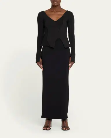 Aisling Camps Eddy V-Neck Exposed Seam Sweater | Thumbnail 2