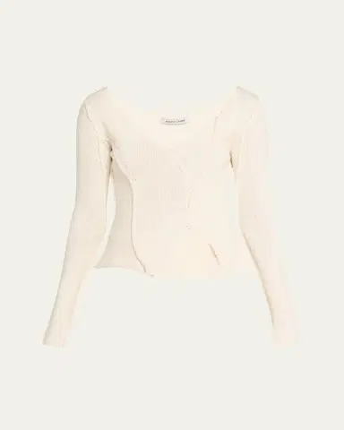 Aisling Camps Eddy V-Neck Exposed Seam Sweater | Thumbnail 6