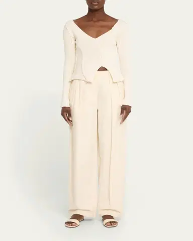 Aisling Camps Eddy V-Neck Exposed Seam Sweater | Thumbnail 7