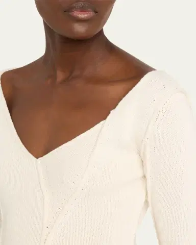 Aisling Camps Eddy V-Neck Exposed Seam Sweater | Thumbnail 10
