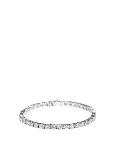 Kendall Row 14K White Gold Lab Grown Diamond Tennis Bracelet, 7"L, 10.00tcw | Thumbnail 1