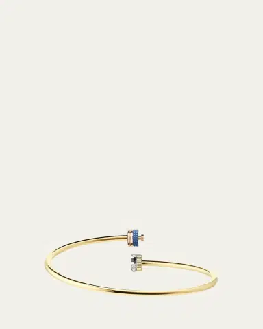 Boucheron 18K Yellow, Rose, and White Gold Quatre Blue Edition Bracelet with Diamonds | Thumbnail 2