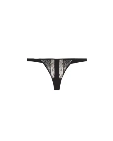 Livy Midnight Kiss Lace & Microfiber Tanga | Thumbnail 1