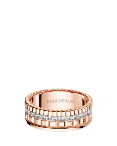 Boucheron Quatre Radiant Edition Small Ring with Diamonds | Thumbnail 1 Boucheron Quatre Radiant Edition Small Ring with Diamonds | Thumbnail 1