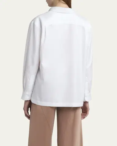 Giorgio Armani Cotton Twill Tunic Blouse | Thumbnail 7 Giorgio Armani Cotton Twill Tunic Blouse | Thumbnail 7