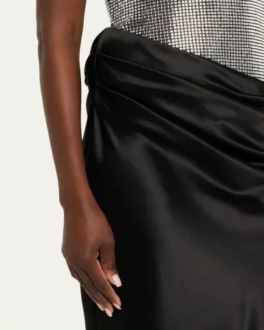 Retrofête Alexandra Strapless Sequin Draped Dress | Thumbnail 5