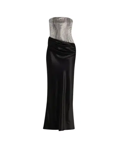 Retrofête Alexandra Strapless Sequin Draped Dress | Thumbnail 1