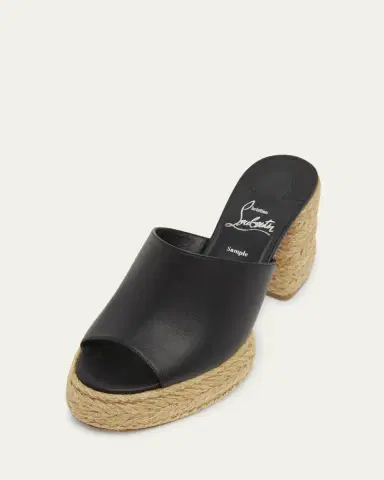 Christian Louboutin 85mm Calakala Leather Espadrille Mules | Thumbnail 8 Christian Louboutin 85mm Calakala Leather Espadrille Mules | Thumbnail 8