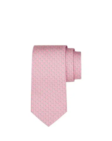 Ferragamo Men's Mini Whale-Print Tie | Thumbnail 1