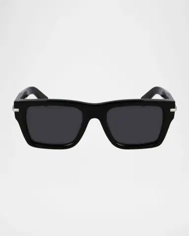 Ferragamo Men's Prisma Modified Acetate Rectangle Sunglasses | Thumbnail 2 Ferragamo Men's Prisma Modified Acetate Rectangle Sunglasses | Thumbnail 2