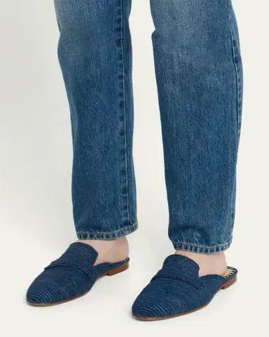 CARRIE FORBES Tapa Woven Raffia Loafer Mules | Thumbnail 6 CARRIE FORBES Tapa Woven Raffia Loafer Mules | Thumbnail 6