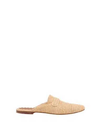 CARRIE FORBES Tapa Woven Raffia Loafer Mules | Thumbnail 1 CARRIE FORBES Tapa Woven Raffia Loafer Mules | Thumbnail 1