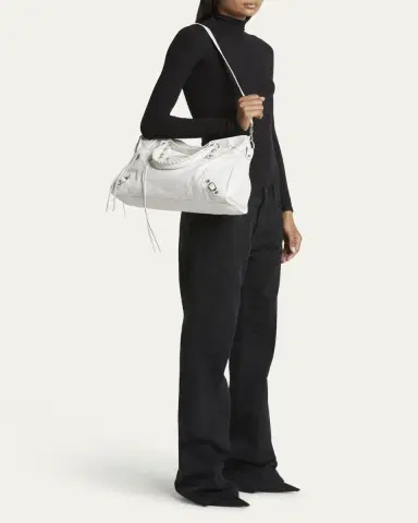 Balenciaga Le City Medium Leather Tote Bag | Thumbnail 5 Balenciaga Le City Medium Leather Tote Bag | Thumbnail 5