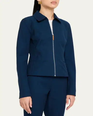 Lafayette 148 New York Zip-Front Tailored Jacket | Thumbnail 4 Lafayette 148 New York Zip-Front Tailored Jacket | Thumbnail 4