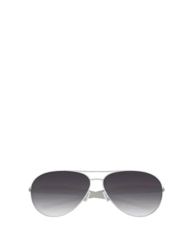 Bottega Veneta Curved Metal Aviator Sunglasses