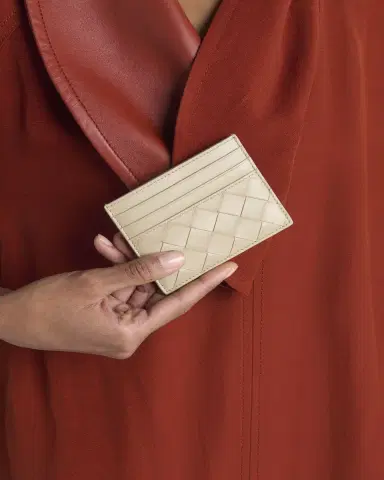 Bottega Veneta Intrecciato Leather Card Holder | Thumbnail 2