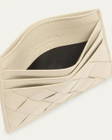 Bottega Veneta Intrecciato Leather Card Holder | Thumbnail 4