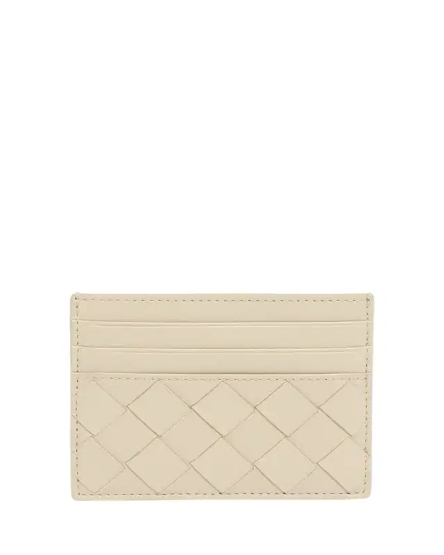 Intrecciato Leather Card Holder