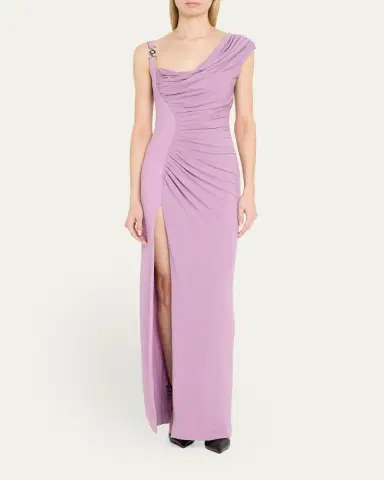 Versace Ruched Jersey Gown | Thumbnail 3 Versace Ruched Jersey Gown | Thumbnail 3