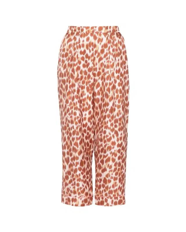 Eres Jaragua Cropped Abstract-Print Lounge Pants