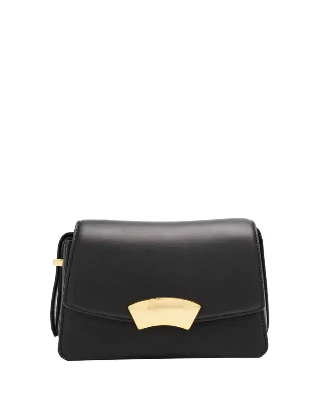 ID Flap Leather Shoulder Bag