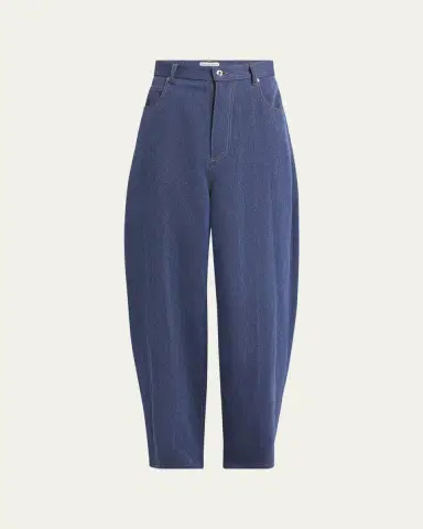 Bottega Veneta Men's Wide-Leg Drill Trousers | Thumbnail 5